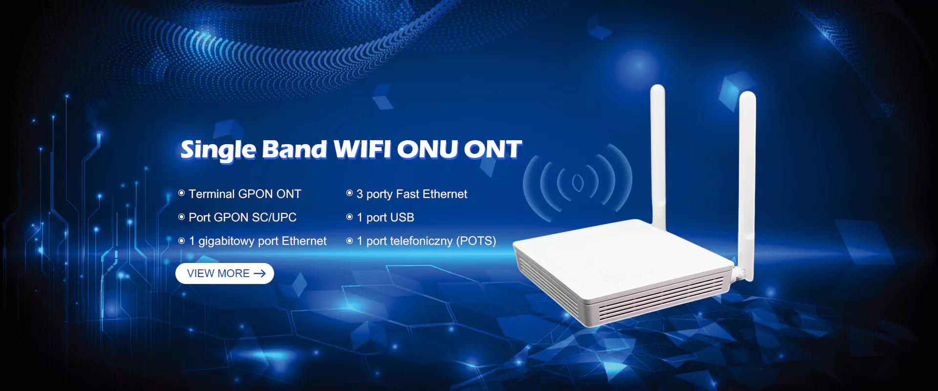 Enkeltband Wifi Ont -leverandør
